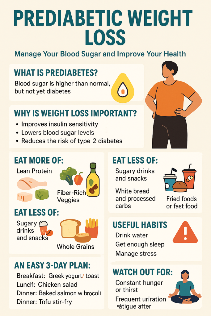 prediabetic weight loss
