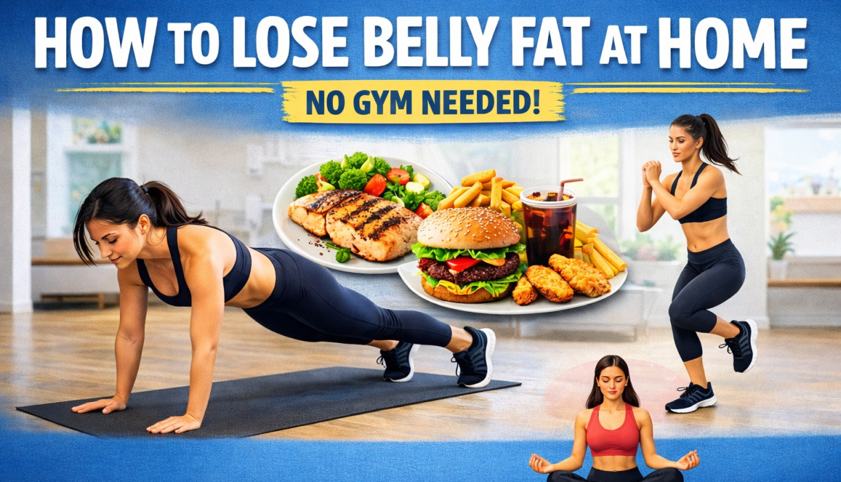 how to lose belly fat at home